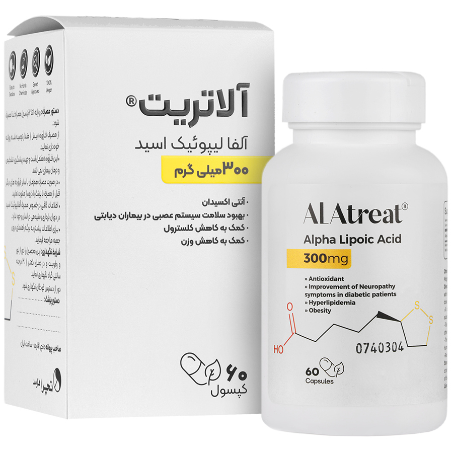 -آلاتريت -آلفا ليپوئيک اسيد 300 ميلي گرم - تچرا فارمد
